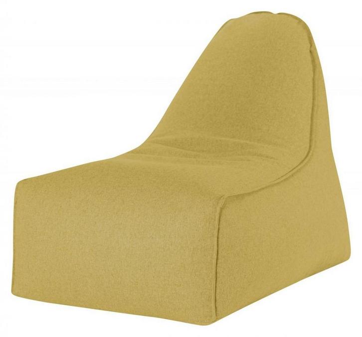 Zitzak Stoel Boogie Felt - Okergeel, Huis en Inrichting, Zitzakken, Verzenden