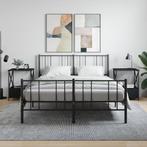 vidaXL Nachtkastjes 2 st 50x41x65 cm bewerkt hout zwart, Minder dan 45 cm, Verzenden, Nieuw, 55 tot 70 cm
