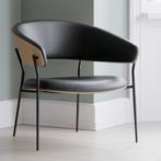 *WOONWINKEL* Dan-Form Crib Design Fauteuil Gebogen Eiken Whi, Huis en Inrichting, Fauteuils, Verzenden, Nieuw