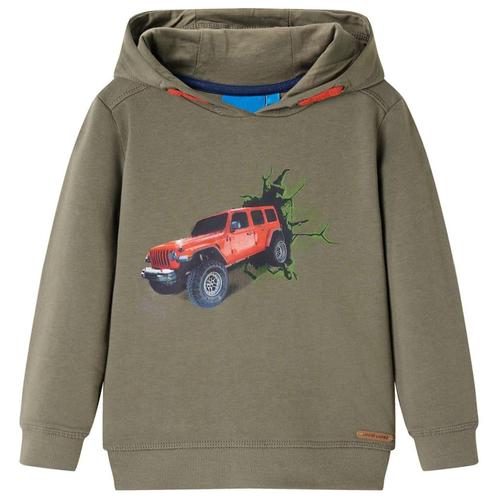 vidaXL Kindertrui met capuchon 92 kakikleurig, Kinderen en Baby's, Kinderkleding | Overige, Nieuw, Verzenden