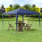 Paviljoen partytent waterdicht 3x3x2,55 m donkerblauw, Verzenden, Nieuw
