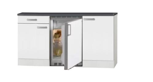 Voorraad: Keukenkasten | 100 cm breed | wit zwart  beuken, Huis en Inrichting, Keuken | Keukenelementen, 50 tot 75 cm, Wit, Nieuw
