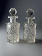 Val Saint Lambert - Parfumfles (2) - Handgesneden kristal -, Antiek en Kunst
