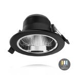 LED DOWNLIGHT | CCT-SWITCH | Ø90 | 9W | ZWART, Nieuw