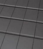 € 22,50 per m2 Vlakke dakpannen Bergamo antraciet, Steen of Klei, Verzenden, Nieuw, 15 m² of meer