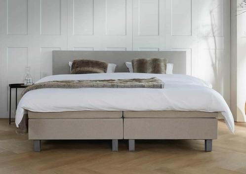 ACTIE! Boxspring Venetië 160 200 Beige, Huis en Inrichting, Slaapkamer | Boxsprings, 160 cm, 200 cm, Beige, Tweepersoons, Nieuw