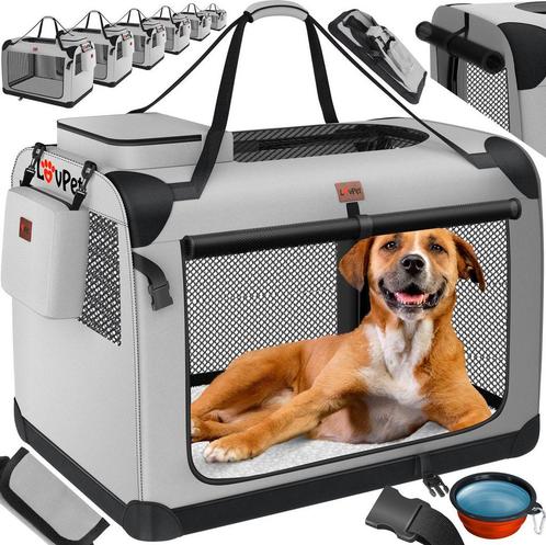 LOVPET® reisBench Hondenbench hondenbox honden transportbox, Auto diversen, Dakkoffers, Nieuw, Verzenden
