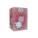 Cleverclixx - Glitter Tiles Pack Transparent / Pink (16, Nieuw
