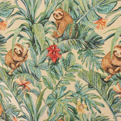 Gobelin Jungle Tropisch Weefsel – Koalas in het Bos –, Antiek en Kunst, Antiek | Kleden en Textiel