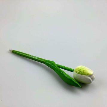 Houten tulp pen wit-groen beschikbaar voor biedingen