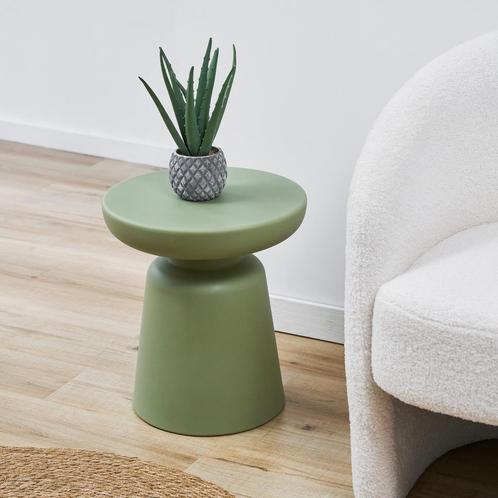 Bijzettafel Posio ronde salontafel 40 cm groen [en.casa], Huis en Inrichting, Tafels | Bijzettafels, Nieuw, Verzenden