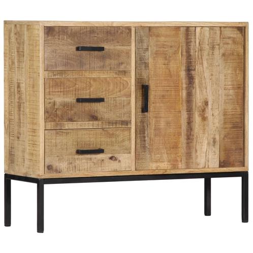 vidaXL Dressoir 88x30x71 cm massief mangohout, Huis en Inrichting, Kasten | Dressoirs, 25 tot 50 cm, Nieuw, 50 tot 100 cm, Overige houtsoorten