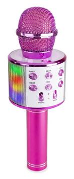 MAX KM15P Karaoke microfoon met ingebouwde LEDs, speaker, B, Nieuw, Verzenden