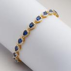 Zonder minimumprijs - Armband Zilver Saffier - Tennis, Nieuw