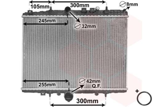 RADIATOR VOOR CITROEN C5 DC/DE 2001-2004 133063, Auto-onderdelen, Airco en Verwarming, Nieuw, Ophalen of Verzenden