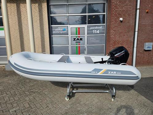 ZAR Mini RIB 11 + Mercury 20pk DEMO, Watersport en Boten, Rubberboten, Minder dan 70 pk, Aluminium, Benzine, Nieuw, Overige merken