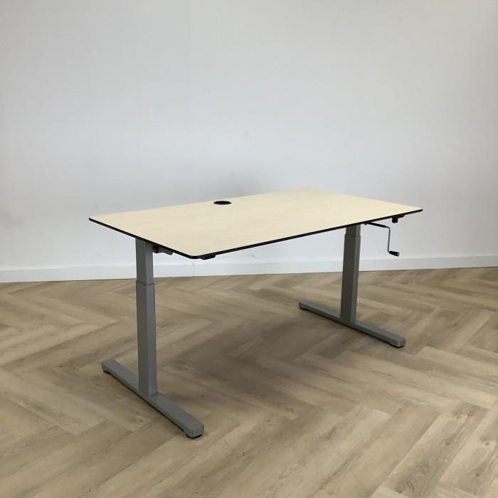 Eromes slingerbureau, 160x80 cm, Ahorn - grijs, Huis en Inrichting, Bureaus, Bureau, Gebruikt, Ophalen of Verzenden