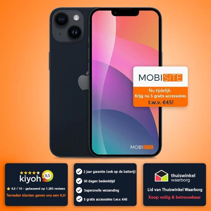 Apple iPhone 14 128 GB- 4 Gratis Accessoires – Accu tot 100%, Telecommunicatie, Mobiele telefoons | Apple iPhone, Zonder abonnement
