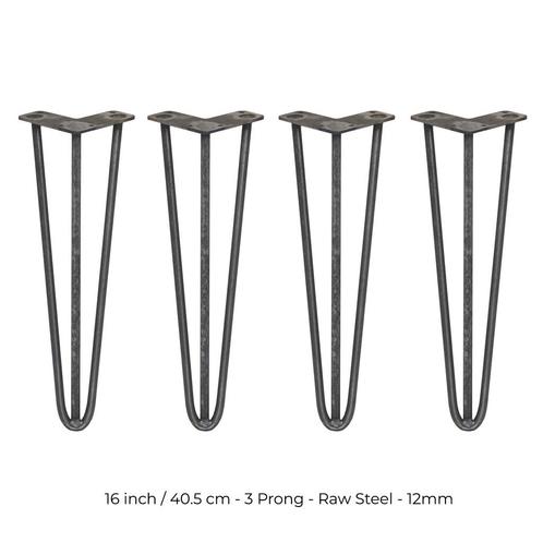 4 x 40,6cm Hairpin retro pootjes tafelpoten pinpoten - 3, Huis en Inrichting, Tafelonderdelen, Verzenden