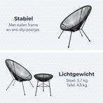 2dekans | LifeGoods Acapulco Stoel Bistroset - Tuinstoelen -, Tuin en Terras, Tuinsets en Loungesets, Ophalen of Verzenden, Gebruikt