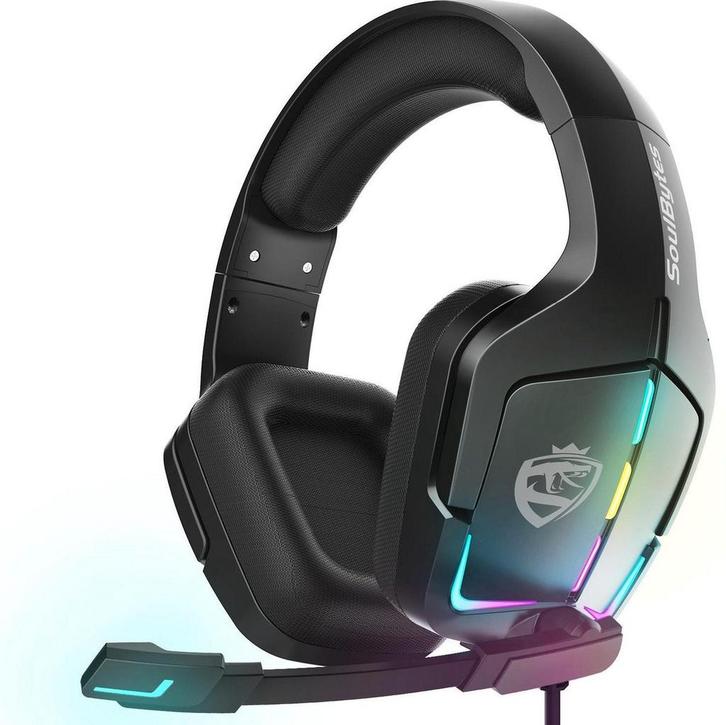 2dekans | SoulBytes S12 RGB Over-ear Koptelefoons - Gaming, Spelcomputers en Games, Spelcomputers | Sony PlayStation Consoles | Accessoires