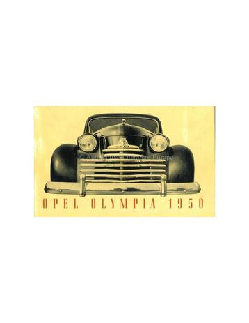 1950 OPEL OLYMPIA BROCHURE FRANS