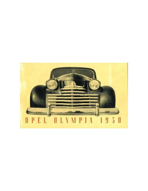 1950 OPEL OLYMPIA BROCHURE FRANS, Boeken, Auto's | Folders en Tijdschriften, Opel
