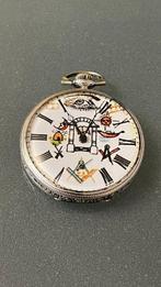 Silver Lessor Masonic - Vintage pocket watch - 1900-1949, Sieraden, Tassen en Uiterlijk, Nieuw