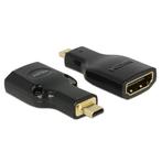 Micro HDMI - HDMI adapter - versie 2.0 (4K 60Hz) /, Nieuw, Ophalen of Verzenden