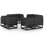 vidaXL 8-delige Loungeset met kussens massief grenenhout, Verzenden, Nieuw, Loungeset