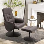 2-delige Fauteuilset, Fauteuil Met Voetenbank, Relaxfauteuil, Verzenden, Nieuw