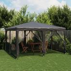 vidaXL Partytent met 8 mesh zijwanden 4x4 m HDPE, Tuin en Terras, Partytenten, Verzenden, Nieuw, Partytent