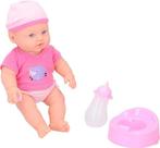 A&K Toys My Baby & Me Babypop met Flesje en Potje - Plaspop, Kinderen en Baby's, Nieuw, Ophalen of Verzenden