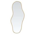 VidaXL wandspiegel, zwart, goud, 60 x 25 cm, Ophalen, Nieuw