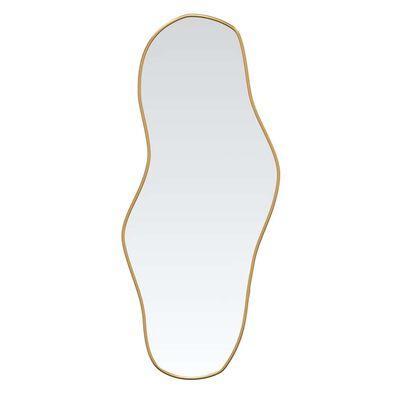VidaXL wandspiegel, zwart, goud, 60 x 25 cm, Diversen, Overige Diversen, Ophalen
