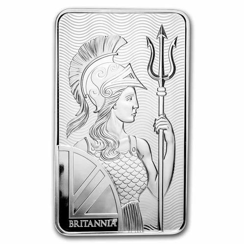 100 oz - The Royal Mint - Britannia zilverbaar, Postzegels en Munten, Edelmetalen en Baren, Zilver, Verzenden