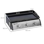 TRUUSK Gasgrill 10000BTU/2,5 KW Gas-Grill Inkl 3 Roestvrijst, Tuin en Terras, Houtskoolbarbecues, Verzenden, Nieuw, TRUUSK