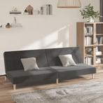 vidaXL Slaapbank 2-zits stof donkergrijs, Huis en Inrichting, Verzenden, Nieuw, Tweepersoons, Stof