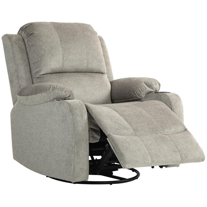 Relaxstoel - Luxe ligfunctie - Inclusief bekerhouder - Bruin, Huis en Inrichting, Fauteuils, Nieuw, Stof, Ophalen of Verzenden
