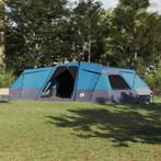 vidaXL Gezinstent Blauw 833 x 585 x 216 cm Polyester, Caravans en Kamperen, Tenten, Verzenden, Nieuw