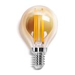 LED Filament bol lamp 4W Goud glas Dimbaar E14 Warm wit, Ophalen of Verzenden, Nieuw