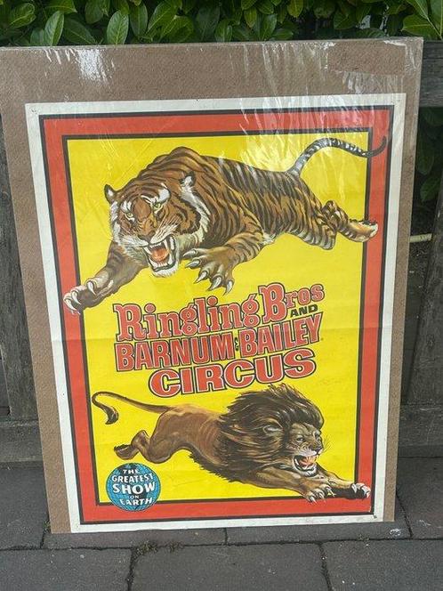 Barnum & Bailey - Circus Poster Ringling bros, Antiek en Kunst, Kunst | Tekeningen en Foto's