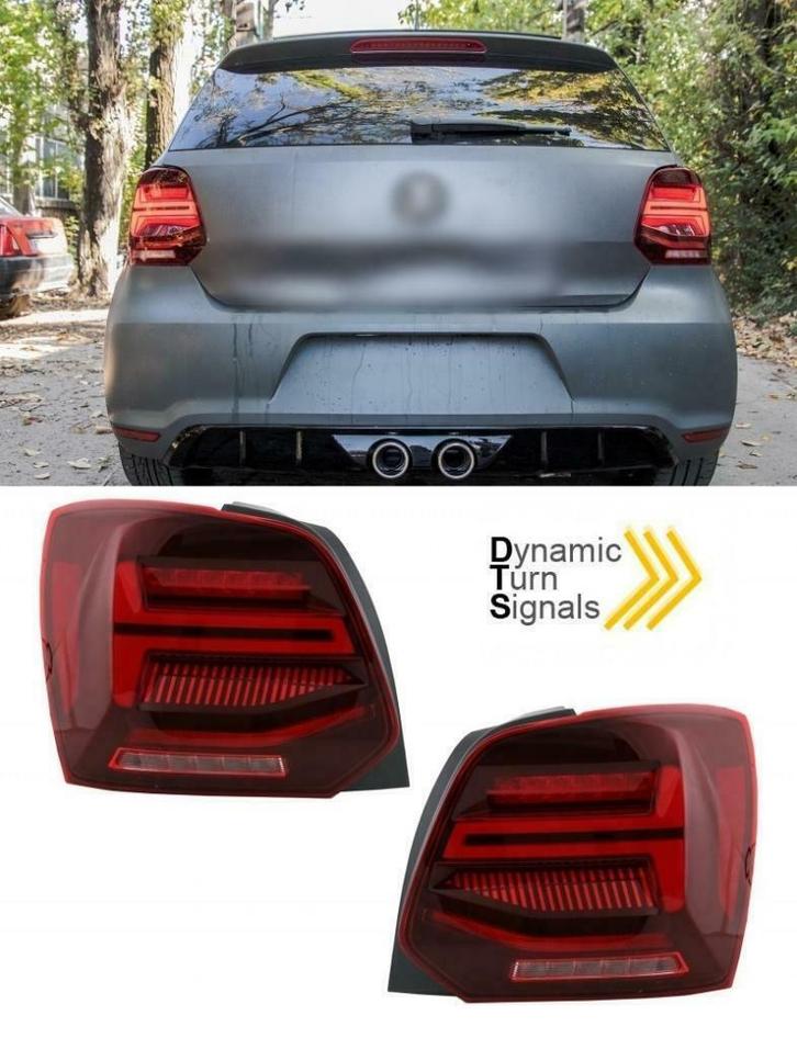 Dynamische Volledig LED Achterlichten voor VW Polo 6R / 6C, Auto-onderdelen, Verlichting, Nieuw, Volkswagen, Ophalen of Verzenden