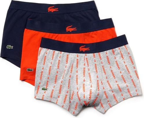 Lacoste - Maat XS - Heren 3-pack Trunk - Silver, Kleding | Heren, Ondergoed, Verzenden