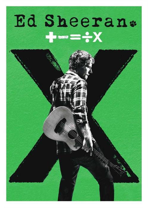 Posters - Poster Sheeran, Ed - X, Verzamelen, Muziek, Artiesten en Beroemdheden, Zo goed als nieuw, Verzenden