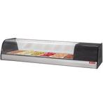 Diamond Tapasvitrine | RVS/Zwart | 6x 1/3 GN | +2°C/+8°C | S, Witgoed en Apparatuur, Koelkasten en IJskasten, Ophalen of Verzenden