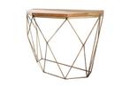 Filigraan console DIAMOND 90cm mango messing massief hout, Huis en Inrichting, Tafels | Sidetables, Ophalen of Verzenden, Nieuw