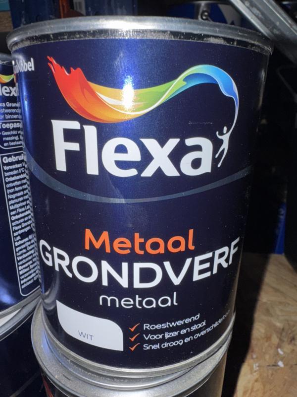 Flexa Metaal Grondverf - WIT - 0,75 liter, Doe-het-zelf en Verbouw, Verf, Beits en Lak, Verf, Wit, Nieuw, Minder dan 5 liter, Ophalen of Verzenden