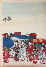 Unsigned, Meiji period, four pieces from a series / Ukiyo-e,