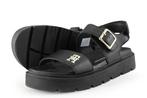 Tommy Hilfiger Sandalen in maat 36 Zwart | 10% extra korting, Verzenden, Zwart, Sandalen of Muiltjes, Gedragen